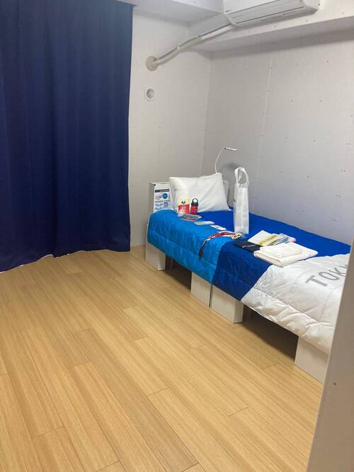 Einzelzimmer im olympischen Dorf in Tokio (Bild: Team Wettstein)